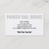 Professionele borgstellingsmaatschappij visitekaartje (Achterkant)