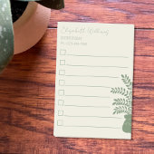 Professionele botanische to-do-lijst Post-it Notes
