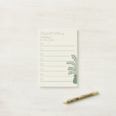 Professionele botanische to-do-lijst Post-it Notes (Op bureau)