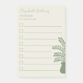 Professionele botanische to-do-lijst Post-it Notes (Voorkant)