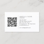 Professionele Bourgogne, moderne elegante wijnkleu Visitekaartje (Achterkant)