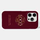 Professionele Bourgogne Red Custom Business Logo Case-Mate iPhone Case (Achterkant (horizontaal))