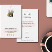 Professionele Boutique Logo Clothing Price Label Visitekaartje