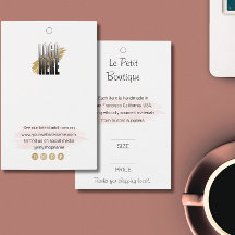 Professionele Boutique Logo Clothing Price Label