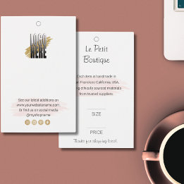 Professionele Boutique Logo Clothing Price Label Visitekaartje