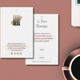 Professionele Boutique Logo Clothing Price Label Visitekaartje