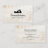 Professionele Bouw en Timmerman Houten Vliegtuig Visitekaartje (Voorkant / Achterkant)