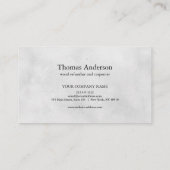 Professionele Bouw en Timmerman Houten Vliegtuig Visitekaartje (Achterkant)