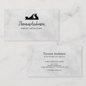 Professionele Bouw en Timmerman Houten Vliegtuig Visitekaartje (Voorkant / Achterkant)