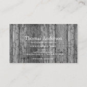 Professionele Bouw en Timmerman Houten Vliegtuig Visitekaartje (Achterkant)