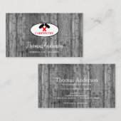 Professionele Bouw en Timmerman Houten Vliegtuig Visitekaartje (Voorkant / Achterkant)