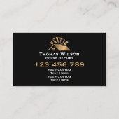 Professionele Bouw Handyman Carpenter Hout Visitekaartje (Achterkant)