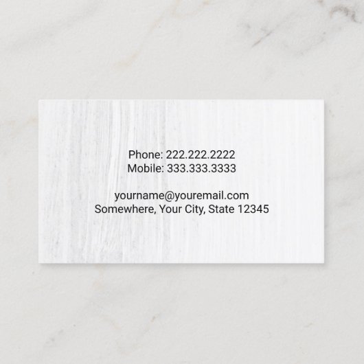 Professionele Bouw Zware Materiaalexploitant Visitekaartje (Achterkant)