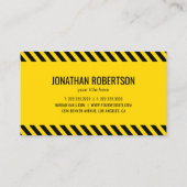 Professionele bouwcontractant visitekaartje (Achterkant)