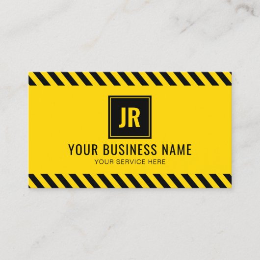 Professionele bouwcontractant visitekaartje (Voorkant)