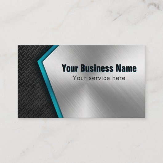 Professionele bouwer Metaal Visitekaartje (Voorkant)