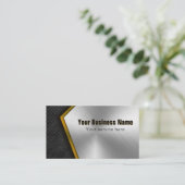 Professionele bouwer Metaal Visitekaartje (Staand voorkant)