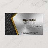 Professionele bouwer Metaal Visitekaartje (Achterkant)