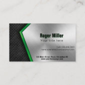 Professionele bouwer Metaal Visitekaartje (Achterkant)