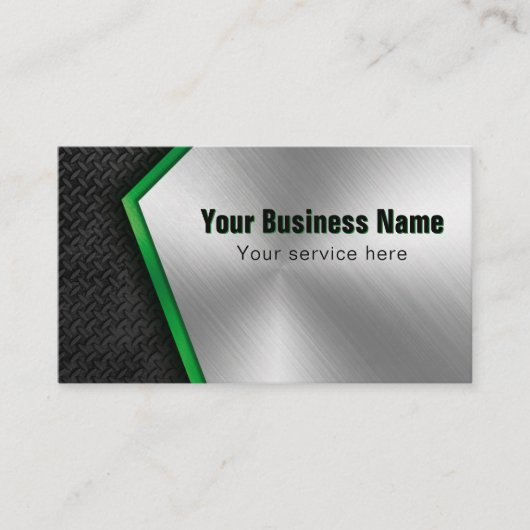 Professionele bouwer Metaal Visitekaartje (Voorkant)