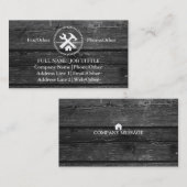 Professionele Bouwer Timmerman Gereedschap Houtbew Visitekaartje (Voorkant / Achterkant)