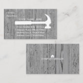 Professionele bouwer timmerwerktuigen visitekaartje (Voorkant / Achterkant)