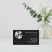 Professionele bouwonderneming visitekaartje (Staand voorkant)