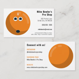 Professionele Bowling Pro-winkel | Oranje Ball Visitekaartje
