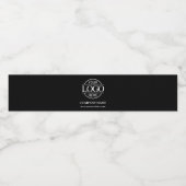 Professionele Branded Black Bedrijf Zakelijke Logo Waterfles Etiket (Enkel label)