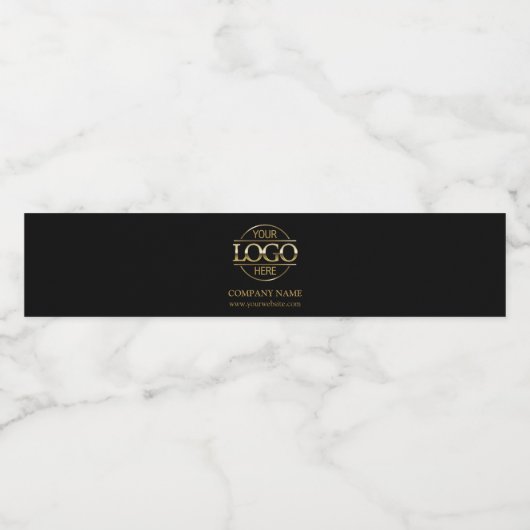 Professionele Branded Black Bedrijf Zakelijke Logo Waterfles Etiket (Enkel label)