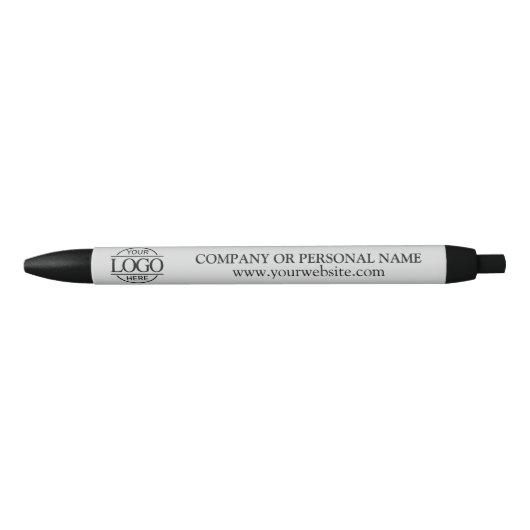 Professionele Branding Corporate Lichtgrijze Logo Blauwe Inkt Pen (Voorkant)