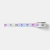 Professionele Branding Iridescent Opal Stijlvolle  Grosgrain Lint (Voorkant)