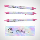 Professionele Branding Iridescent Opal Stijlvolle Zwarte Inkt Pen