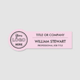 Professionele Branding logo Pink Medewerker Person Naamplaatje