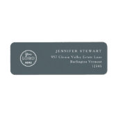 Professionele Branding Minimalist Logo Trendy Grey Etiket (Voorkant)