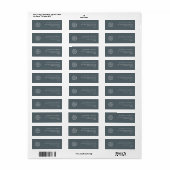 Professionele Branding Minimalist Logo Trendy Grey Etiket (Full Sheet)