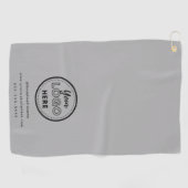 Professionele Branding Minimalistisch Grijs Promo  Golfhanddoek (Horizontaal)