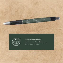 Professionele branding minimalistisch logo bosgroe pen