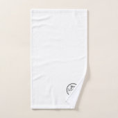 Professionele Branding Minimalistisch Wit Promo Lo Bad Handdoek (Handdoek)