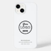 Professionele Branding Minimalistisch Wit Promo Lo Case-Mate iPhone Case (Achterkant)