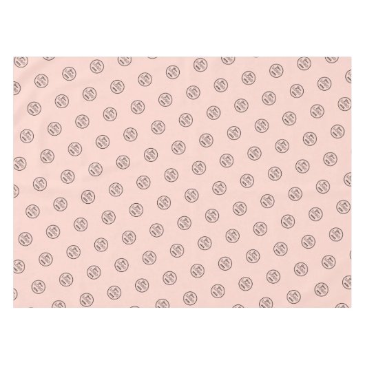 Professionele Branding Minimalistische Logo Blush  Tafelkleed (Voorkant (Horizontaal))