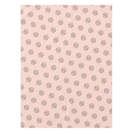 Professionele Branding Minimalistische Logo Blush  Tafelkleed (Voorkant)