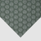 Professionele Branding Minimalistische Logo Forest Tissuepapier (Detail)