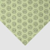 Professionele branding minimalistische Logo limoen Tissuepapier (Detail)