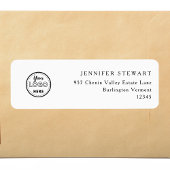 Professionele Branding Minimalistische Logo White Etiket