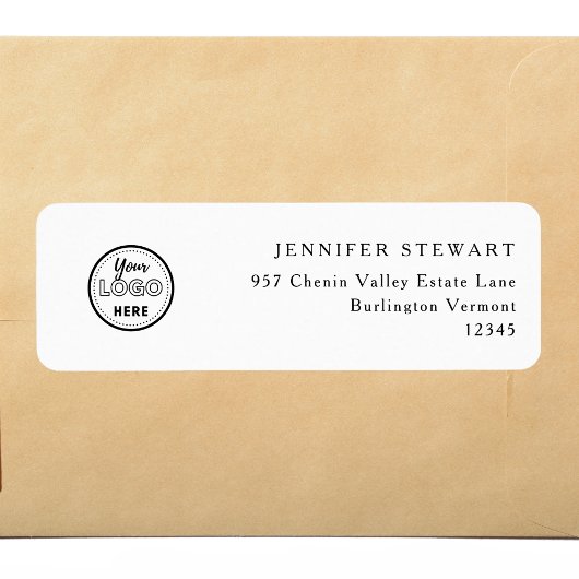 Professionele Branding Minimalistische Logo White Etiket