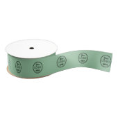 Professionele Branding Minimalistische Mint Groene Grosgrain Lint (Spoel)