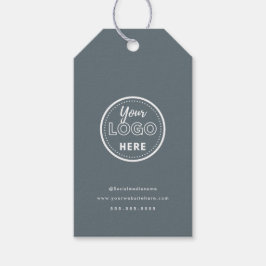 Professionele Branding Minimalistische Navy Promo  Cadeaulabel