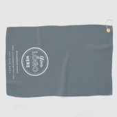 Professionele Branding Minimalistische Navy Promo  Golfhanddoek (Horizontaal)