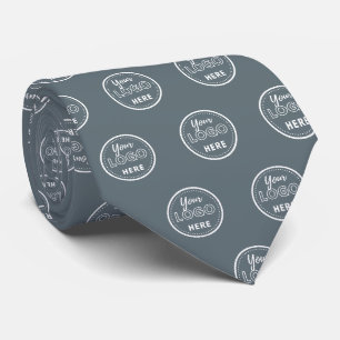 Professionele Branding Minimalistische Navy Promo Stropdas